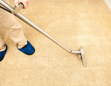 Vaccuum extracting water from carpet